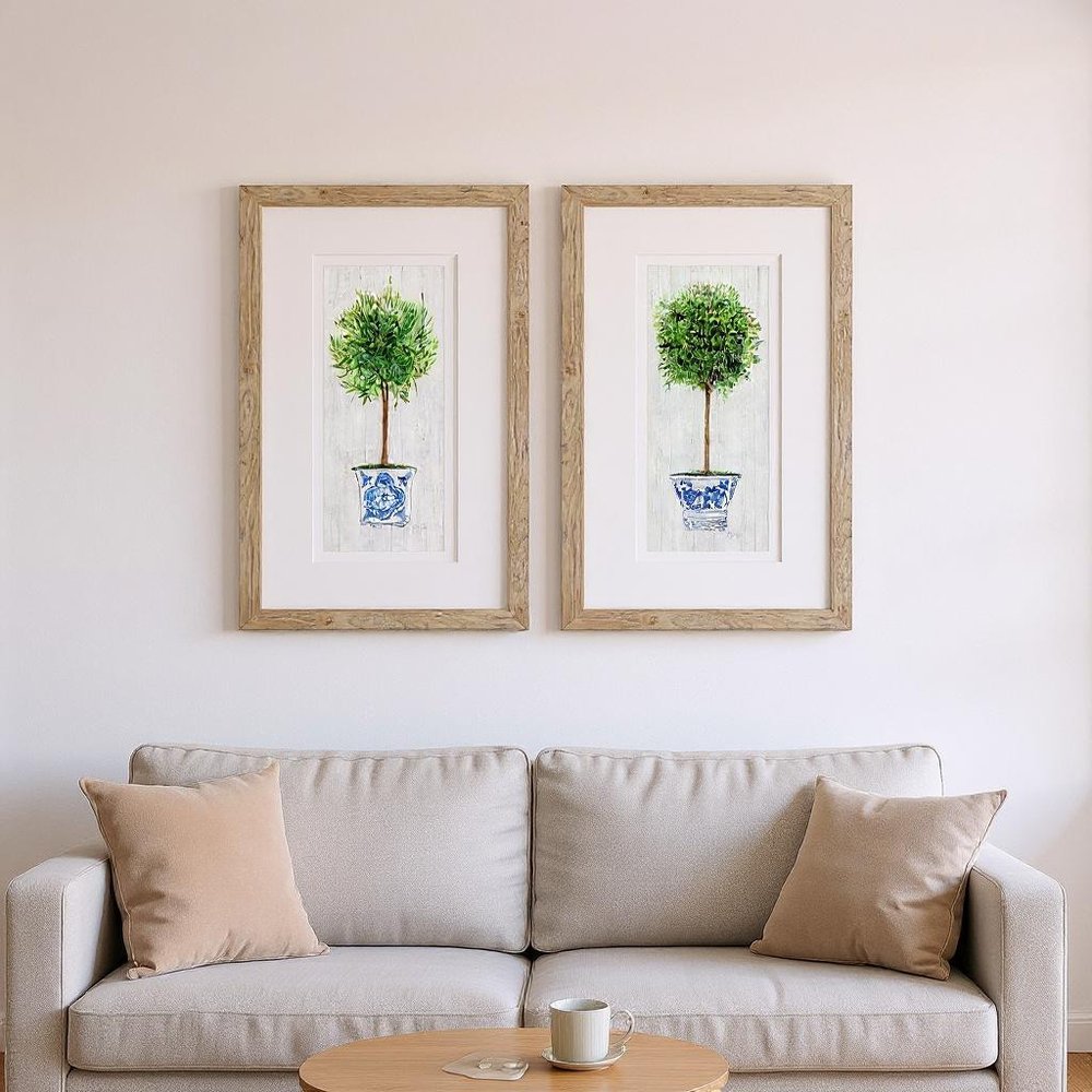 Set Of Two Rosemary Thyme Brown Framed Wall Art — view 5