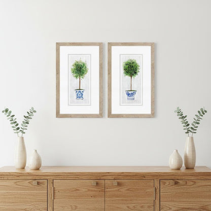 Set Of Two Rosemary Thyme Brown Framed Wall Art HomeRoots