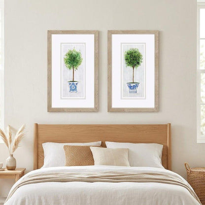 Set Of Two Rosemary Thyme Brown Framed Wall Art HomeRoots