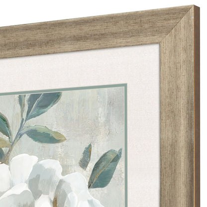 Set Of Two White Florals Gold Framed Wall Art HomeRoots
