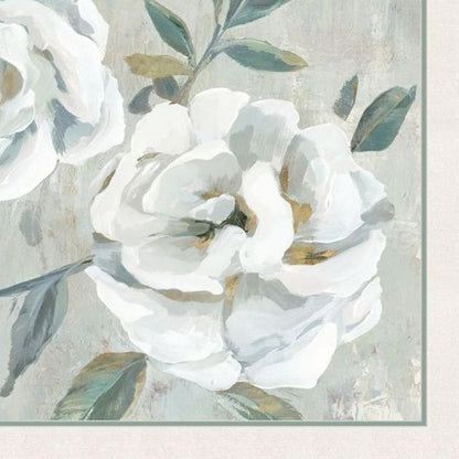Set Of Two White Florals Gold Framed Wall Art HomeRoots