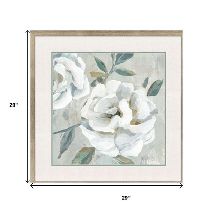 Set Of Two White Florals Gold Framed Wall Art HomeRoots