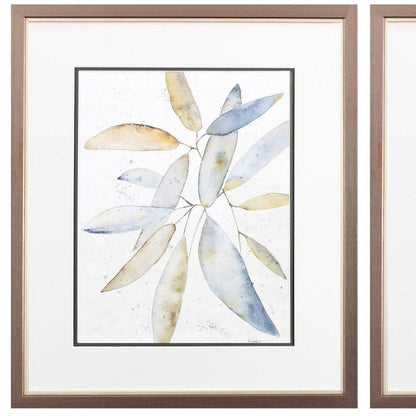 Set Of Two Lotta Latte Silver Framed Wall Art HomeRoots