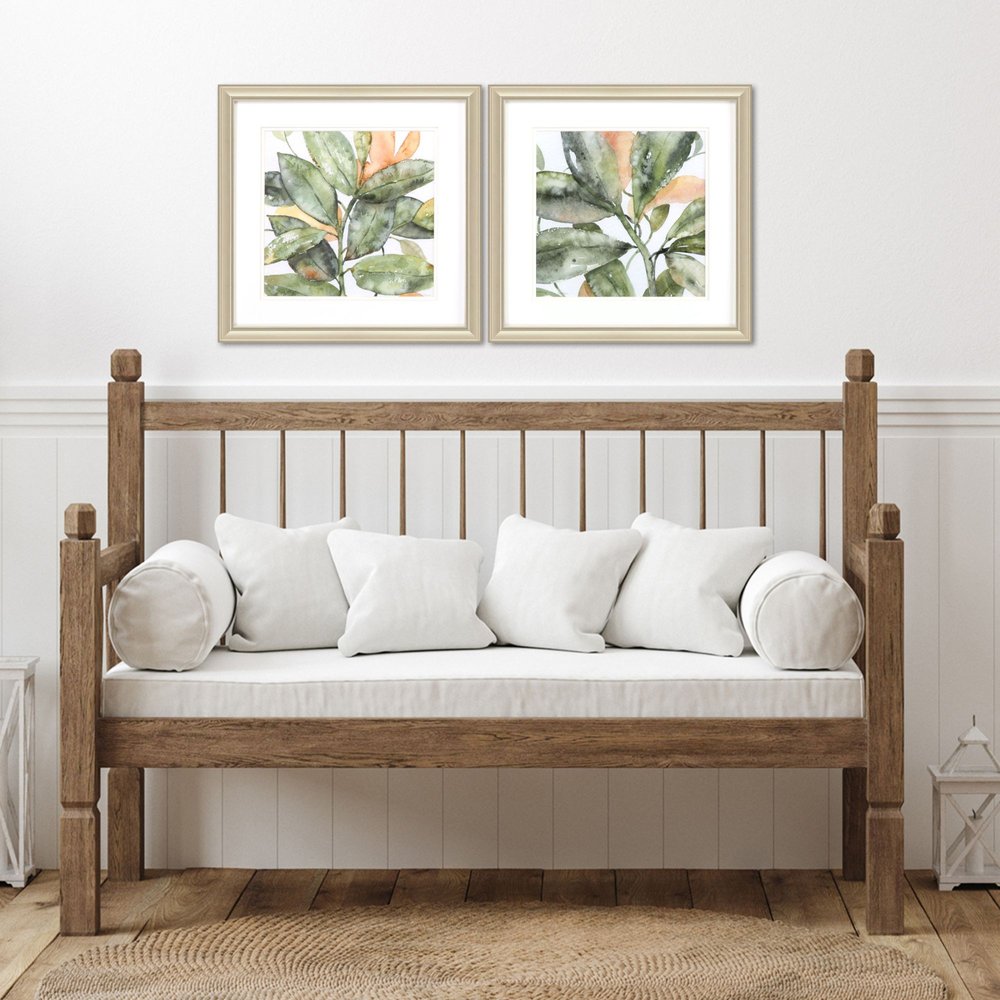 Set Of Two Plant Life Gold Framed Wall Art HomeRoots