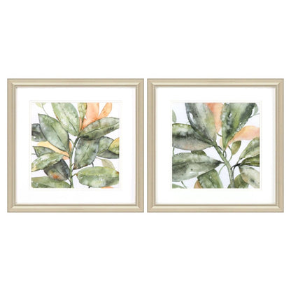 Set Of Two Plant Life Gold Framed Wall Art HomeRoots