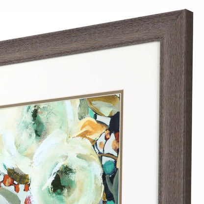 Set Of Two Floral Warmth Brown Framed Wall Art HomeRoots