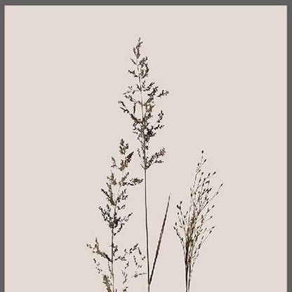 Set Of Two Delicate Stems Brown Framed Wall Art HomeRoots