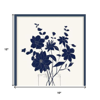 Set Of Two Indigo Sketch Brown Framed Wall Art HomeRoots