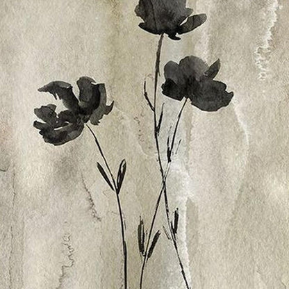 Set Of Two Sumi-e Silhouette II Silver Framed Wall Art HomeRoots