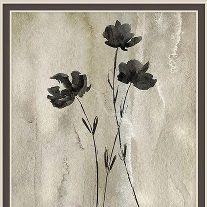 Set Of Two Sumi-e Silhouette II Silver Framed Wall Art HomeRoots