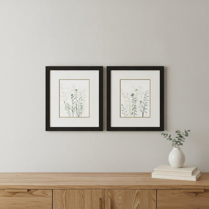 Set Of Two Branch Silhouette Brown Framed Wall Art HomeRoots