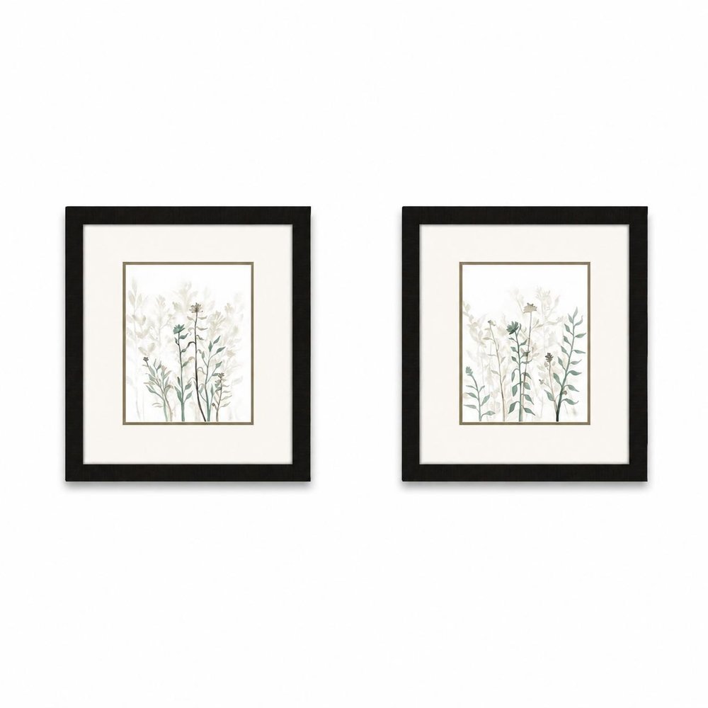 Set Of Two Branch Silhouette Brown Framed Wall Art HomeRoots