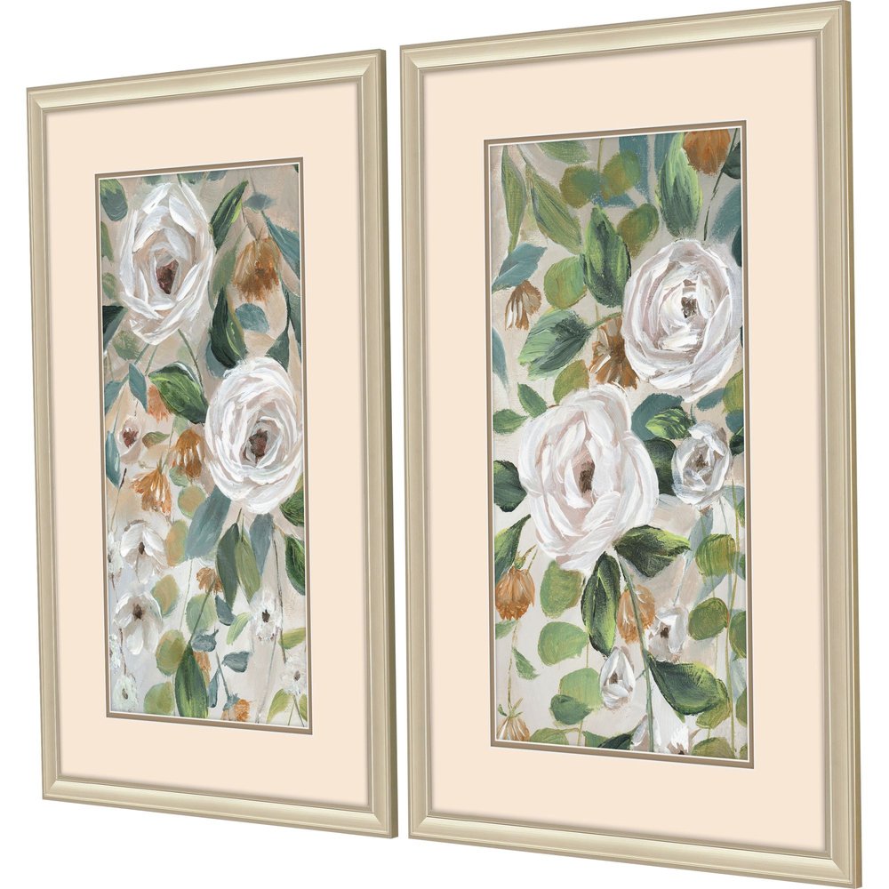 Set Of Two Cascading Beauties Gold Framed Wall Art HomeRoots