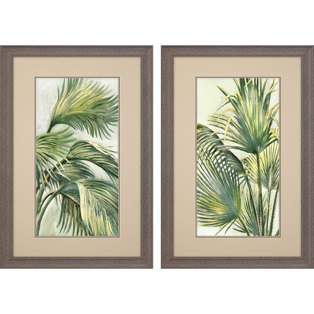 Set Of Two Summer Breeze Brown Framed Wall Art HomeRoots
