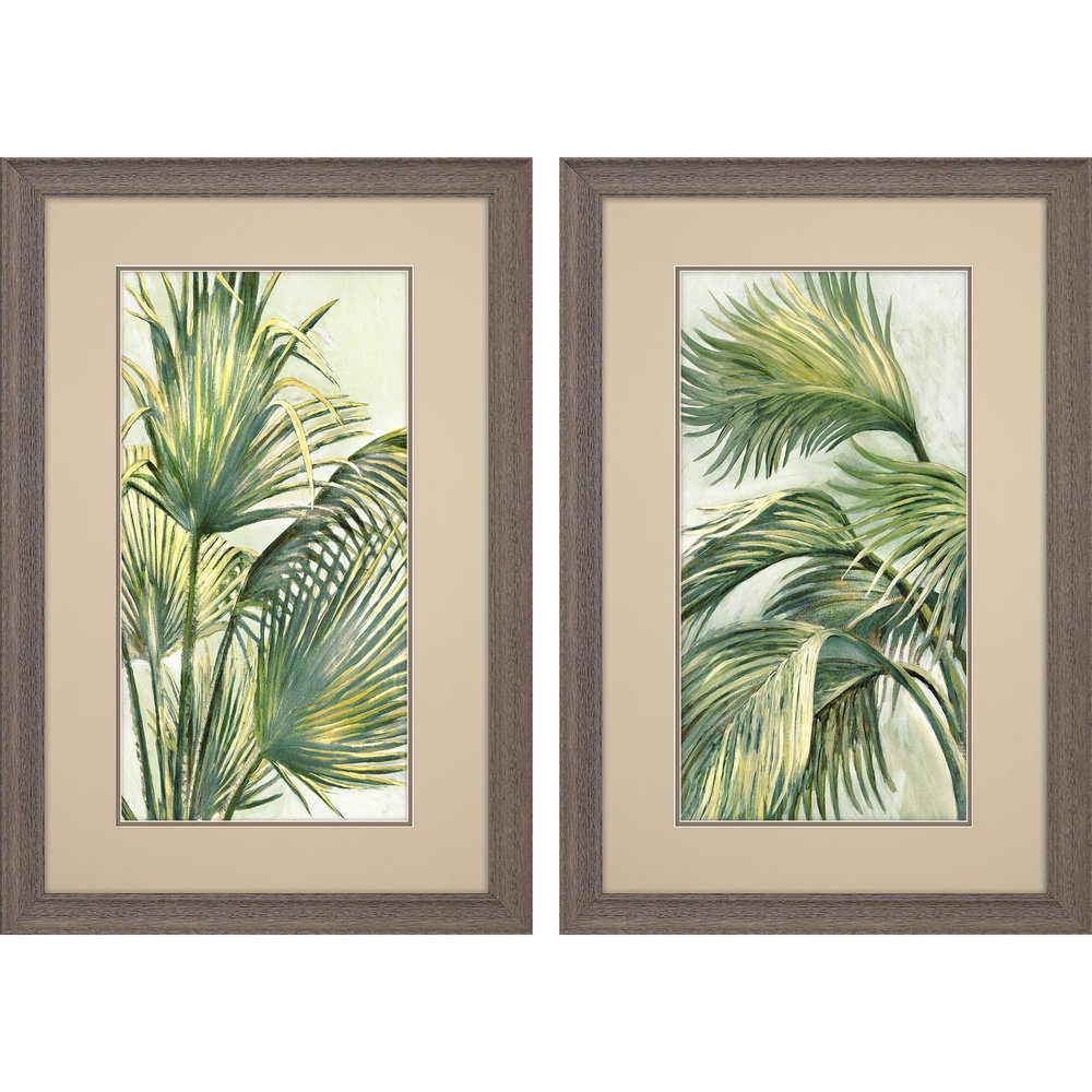Set Of Two Summer Breeze Brown Framed Wall Art HomeRoots