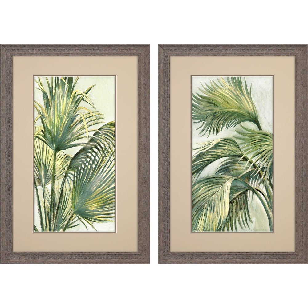 Set Of Two Summer Breeze Brown Framed Wall Art HomeRoots
