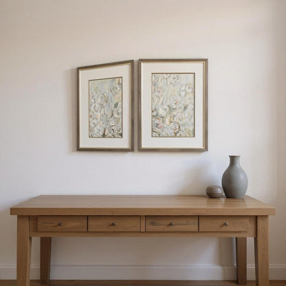 Set Of Two Climbing Roses Silver Framed Wall Art HomeRoots
