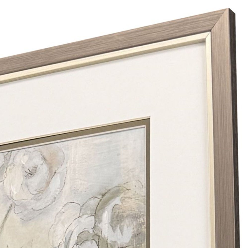 Set Of Two Climbing Roses Silver Framed Wall Art HomeRoots