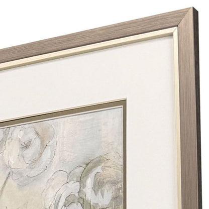 Set Of Two Climbing Roses Silver Framed Wall Art HomeRoots
