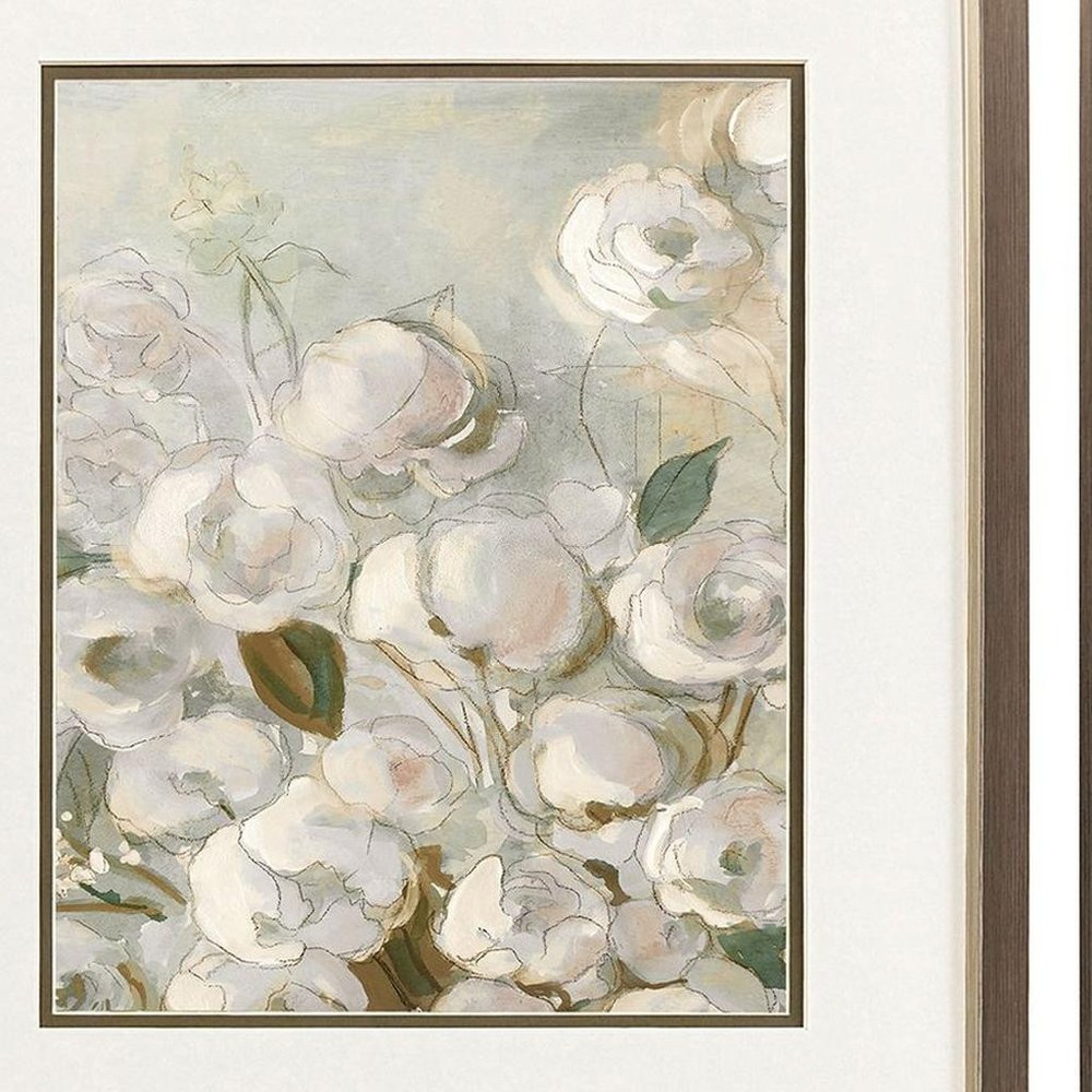 Set Of Two Climbing Roses Silver Framed Wall Art HomeRoots