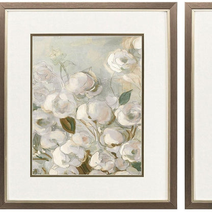 Set Of Two Climbing Roses Silver Framed Wall Art HomeRoots