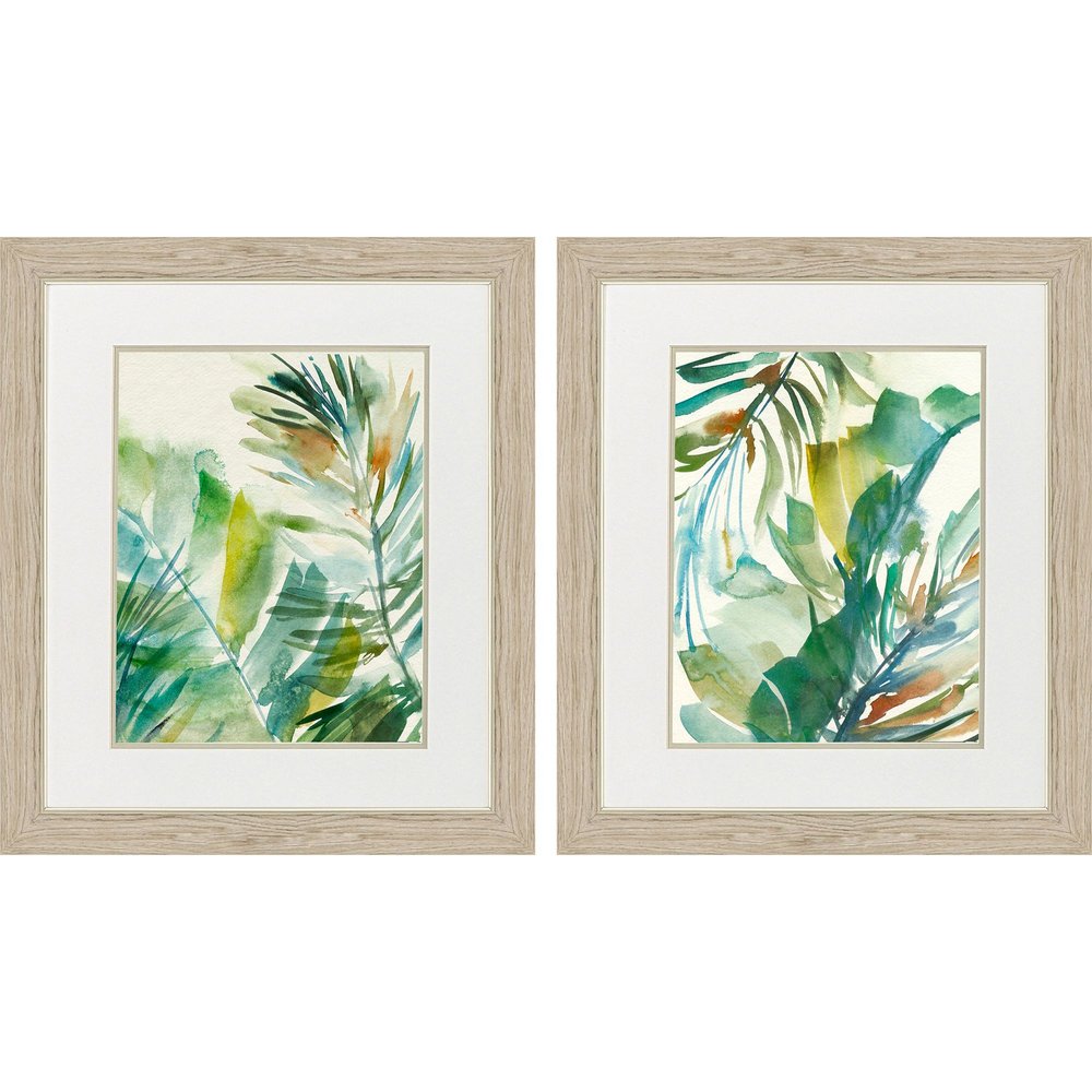 Set Of Two Paradise Memory Brown Framed Wall Art HomeRoots