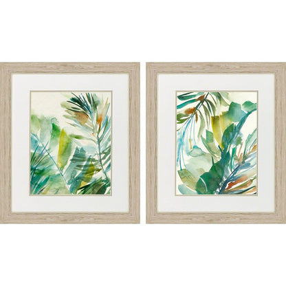 Set Of Two Paradise Memory Brown Framed Wall Art HomeRoots