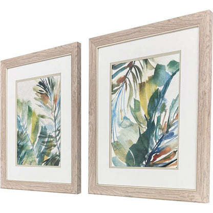 Set Of Two Paradise Memory Brown Framed Wall Art HomeRoots