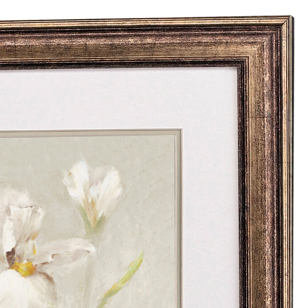 Set Of Two Tulip And Iris Gold Framed Wall Art HomeRoots