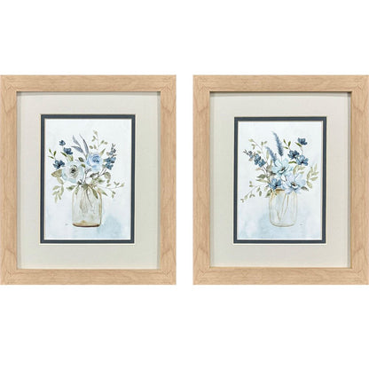 Set Of Two Petite And Sweet Brown Framed Wall Art HomeRoots