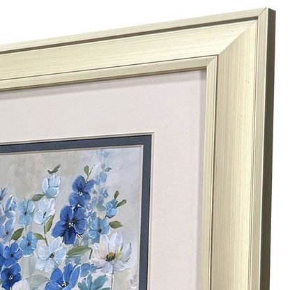 Set Of Two Blue Garden Gold Framed Wall Art HomeRoots