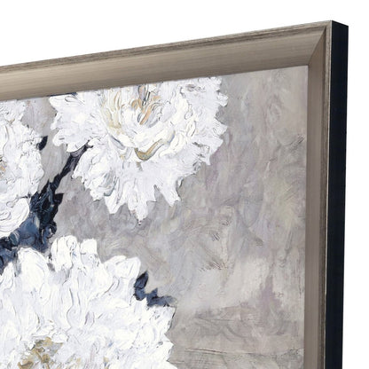 Lyrical Floral - Burst Silver Framed Wall Art HomeRoots