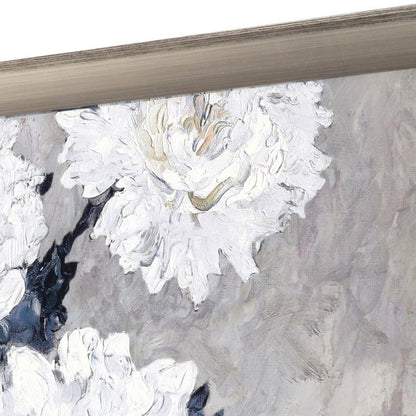 Lyrical Floral - Burst Silver Framed Wall Art HomeRoots