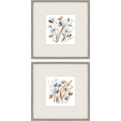 Set Of Two Coastal Blooms Silver Framed Wall Art HomeRoots
