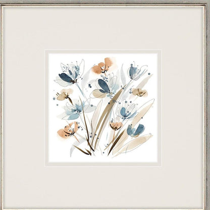Set Of Two Coastal Blooms Silver Framed Wall Art HomeRoots