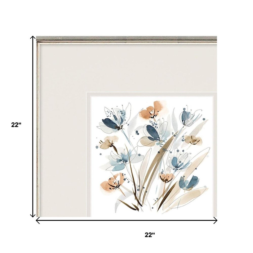 Set Of Two Coastal Blooms Silver Framed Wall Art HomeRoots