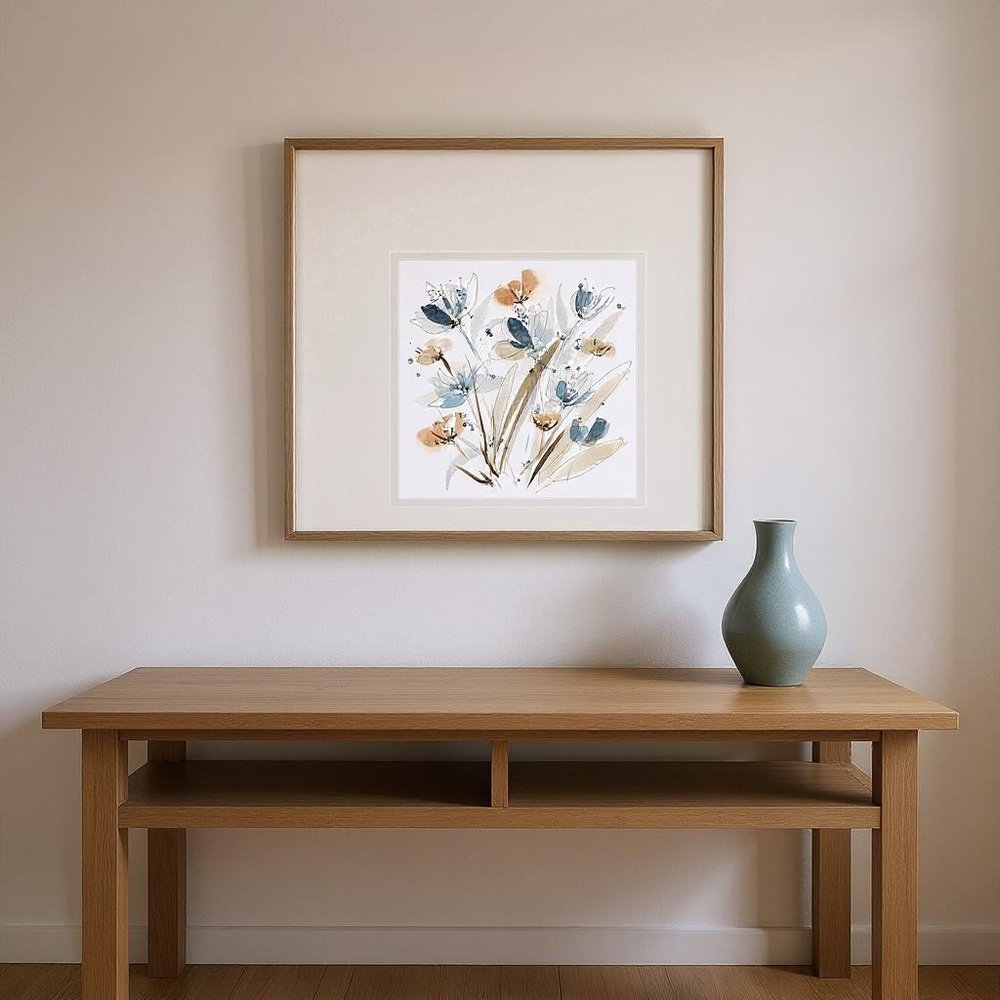 Set Of Two Coastal Blooms Silver Framed Wall Art HomeRoots