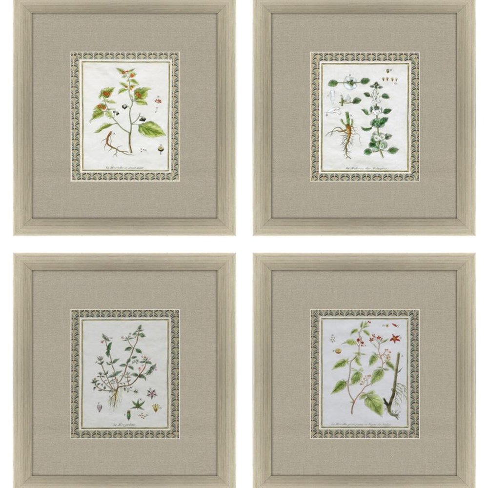 Set Of Four La Passerage II Silver Framed Wall Art HomeRoots