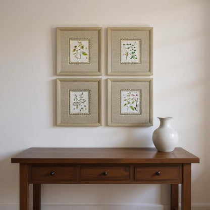 Set Of Four La Passerage II Silver Framed Wall Art HomeRoots
