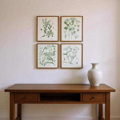 Set Of Four Assemblage Gold Framed Wall Art HomeRoots