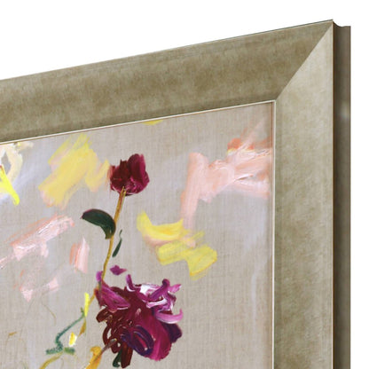 A Jug of Dahlias Gold Framed Wall Art HomeRoots
