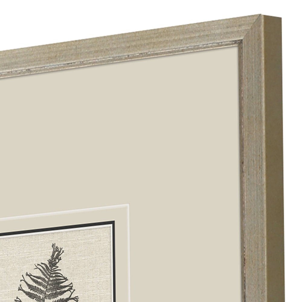 Set Of Four Petite Ferns Gold Framed Wall Art HomeRoots
