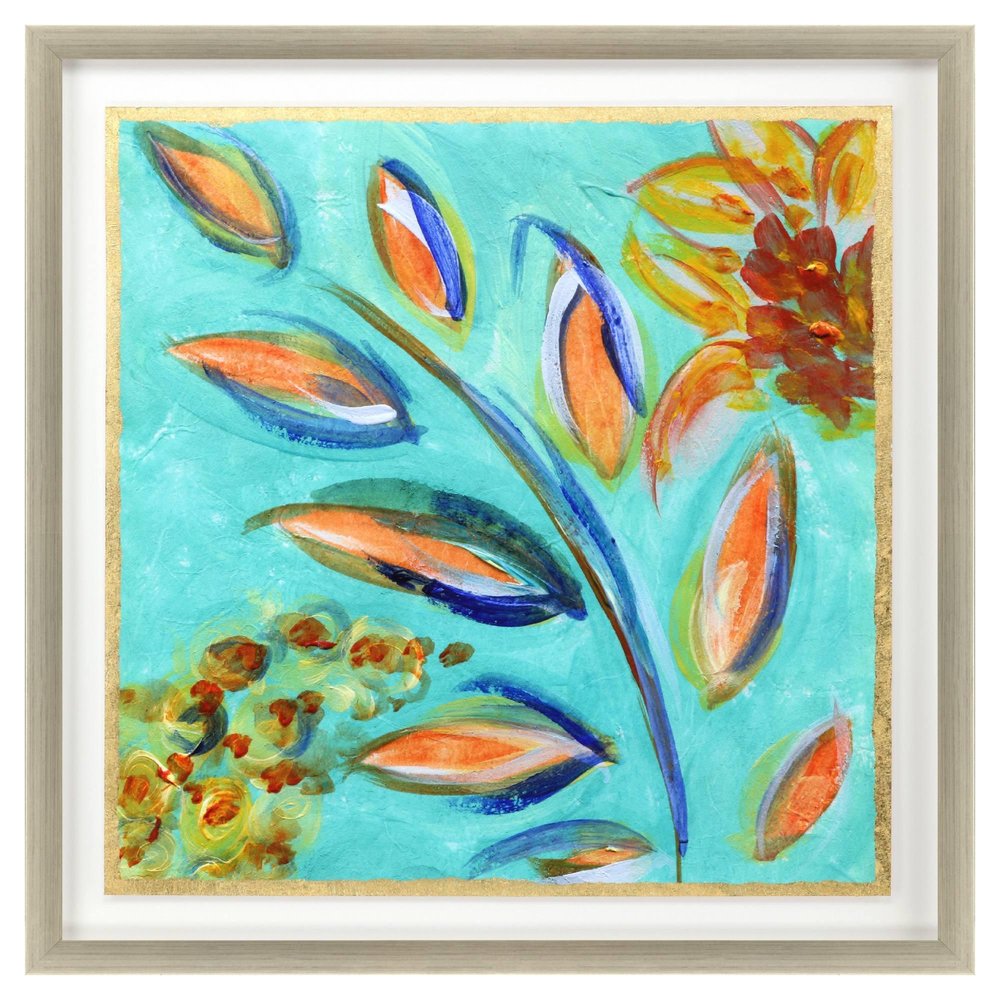 Sassy Botanica IV Silver Framed Wall Art HomeRoots