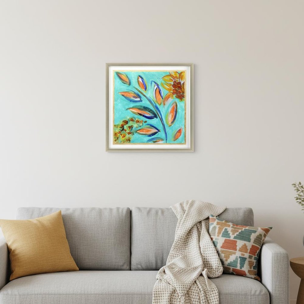 Sassy Botanica IV Silver Framed Wall Art HomeRoots