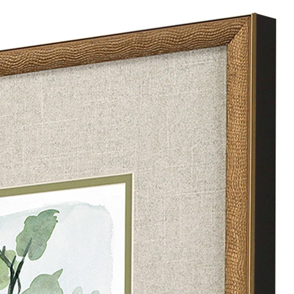 Set Of Four Dream Blossom Gold Framed Wall Art HomeRoots
