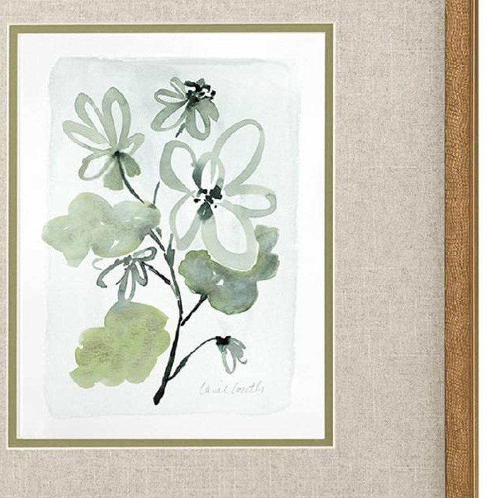 Set Of Four Dream Blossom Gold Framed Wall Art HomeRoots