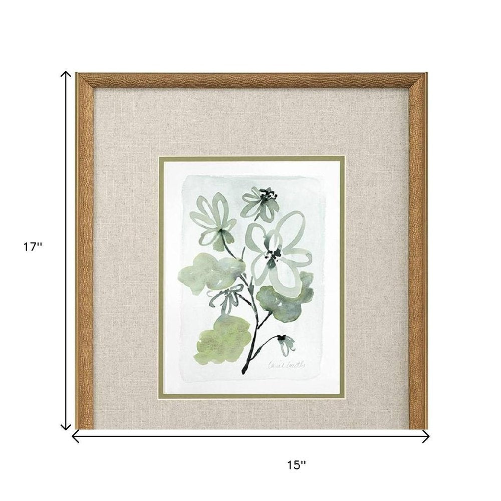 Set Of Four Dream Blossom Gold Framed Wall Art HomeRoots