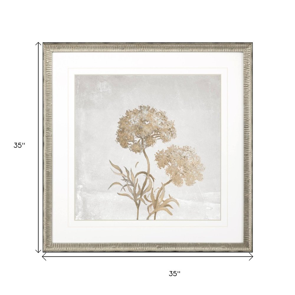 Delicate Beauty I Silver Framed Wall Art HomeRoots