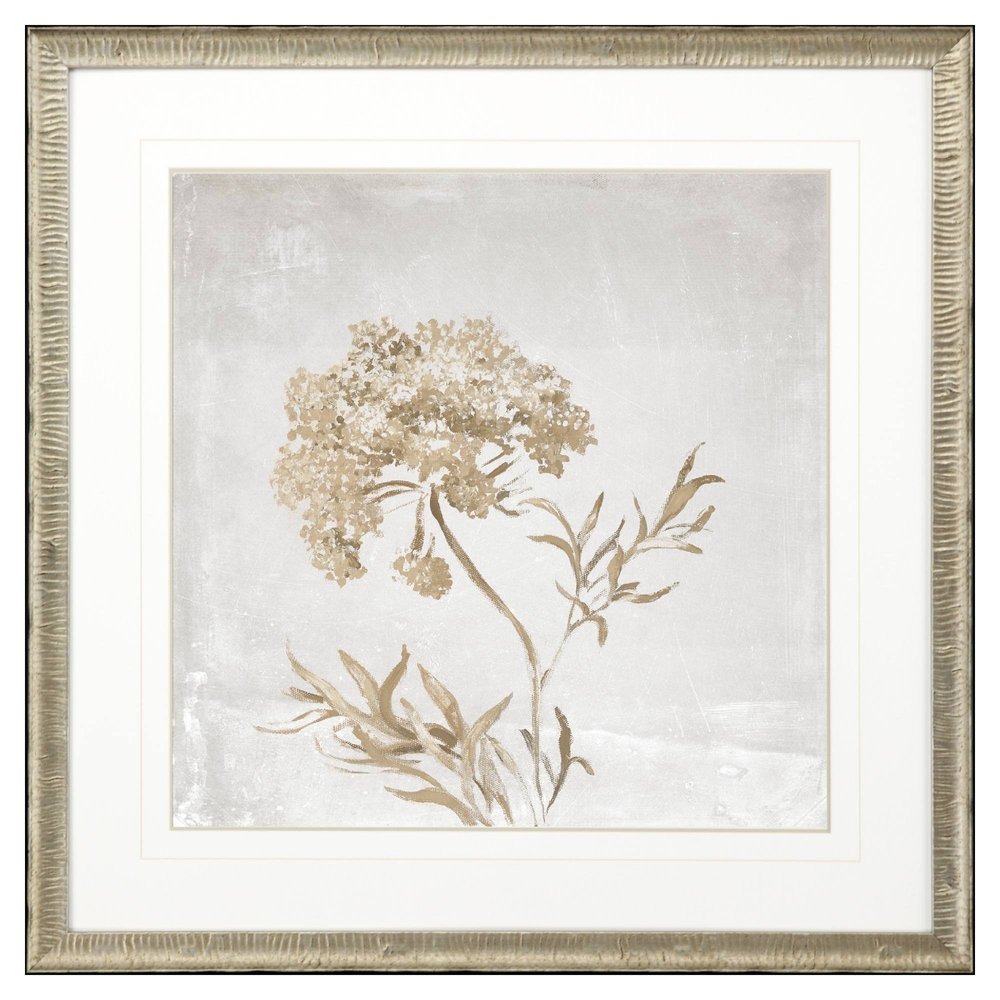 Delicate Beauty II Silver Framed Wall Art HomeRoots