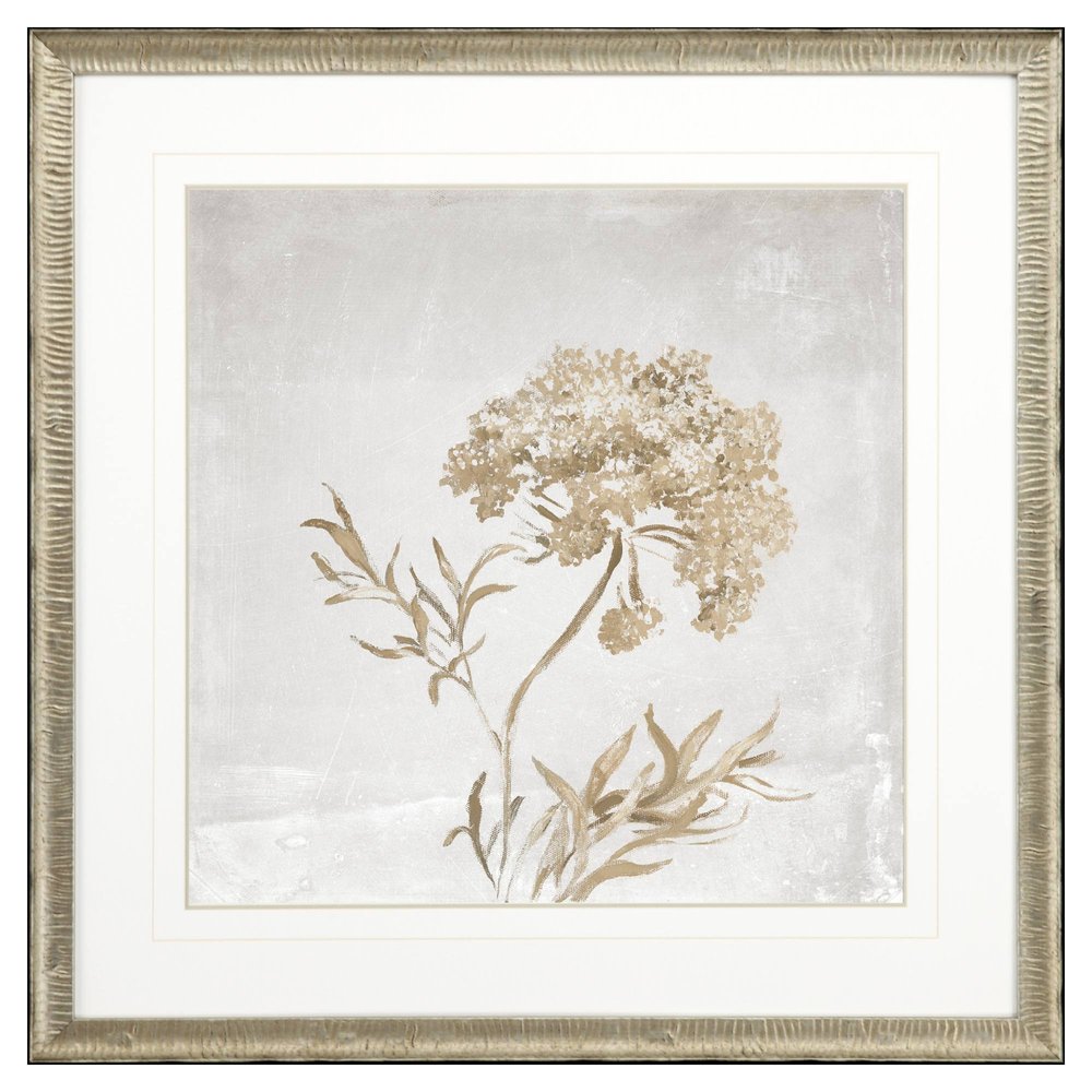 Delicate Beauty II Silver Framed Wall Art HomeRoots